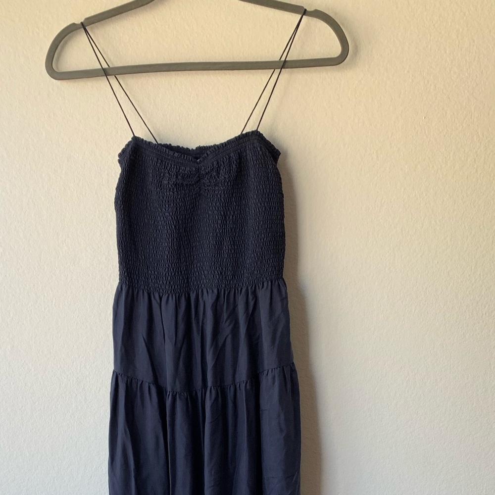 Rebecca Taylor Blue Silk Tiered Dress